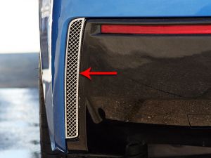Решетки в задний бампер хромированные для Chevrolet Corvette C7 2014-